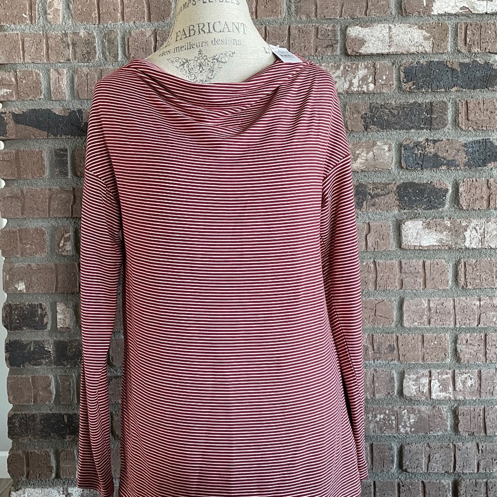 LOFT Brand,  Long Sleeve  Striped Shirt, Size Medium
